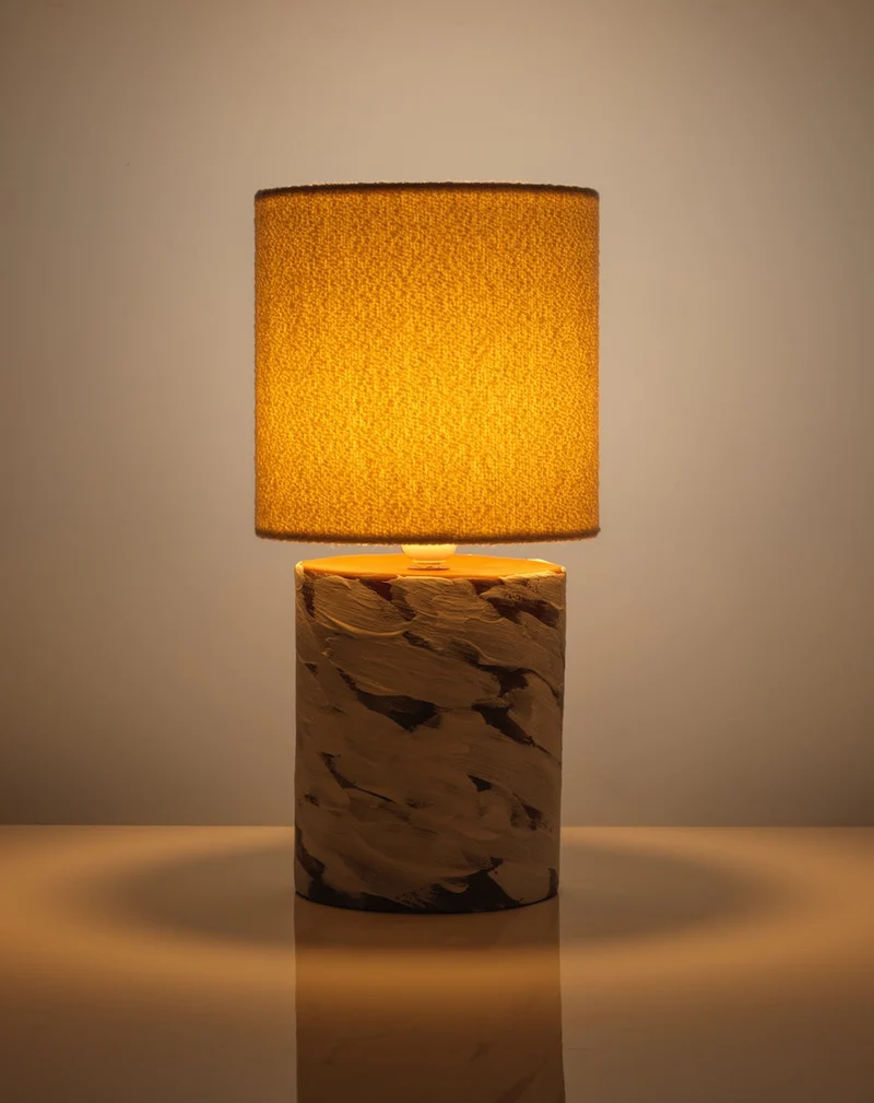 White Wind Table Lamps in Ceramic