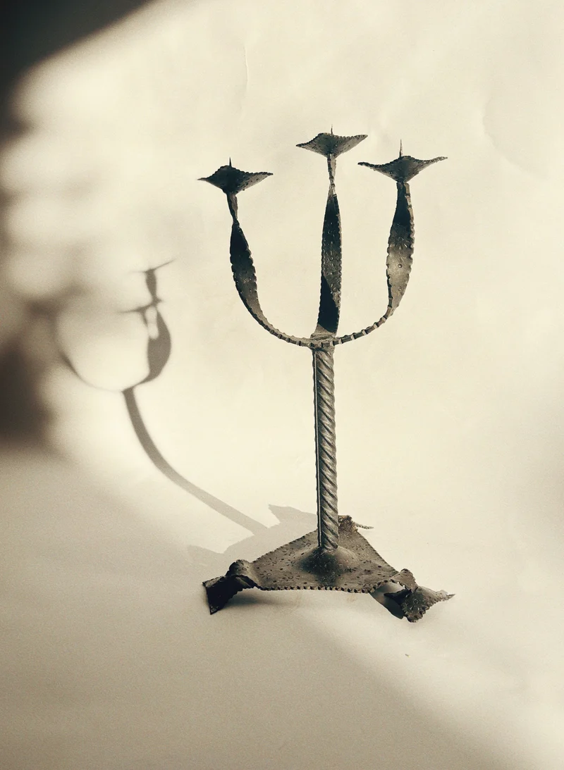 Artisan Metal Candlestick