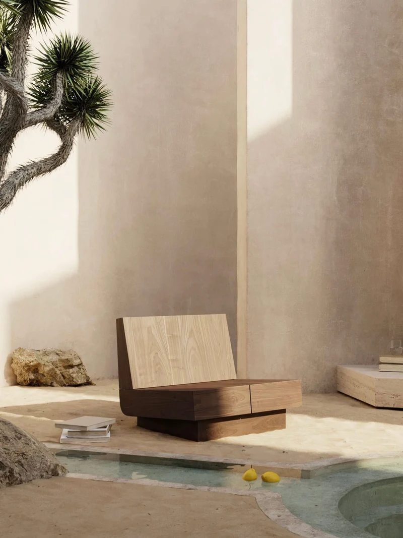 M_007 Lounge Chair / Walnut