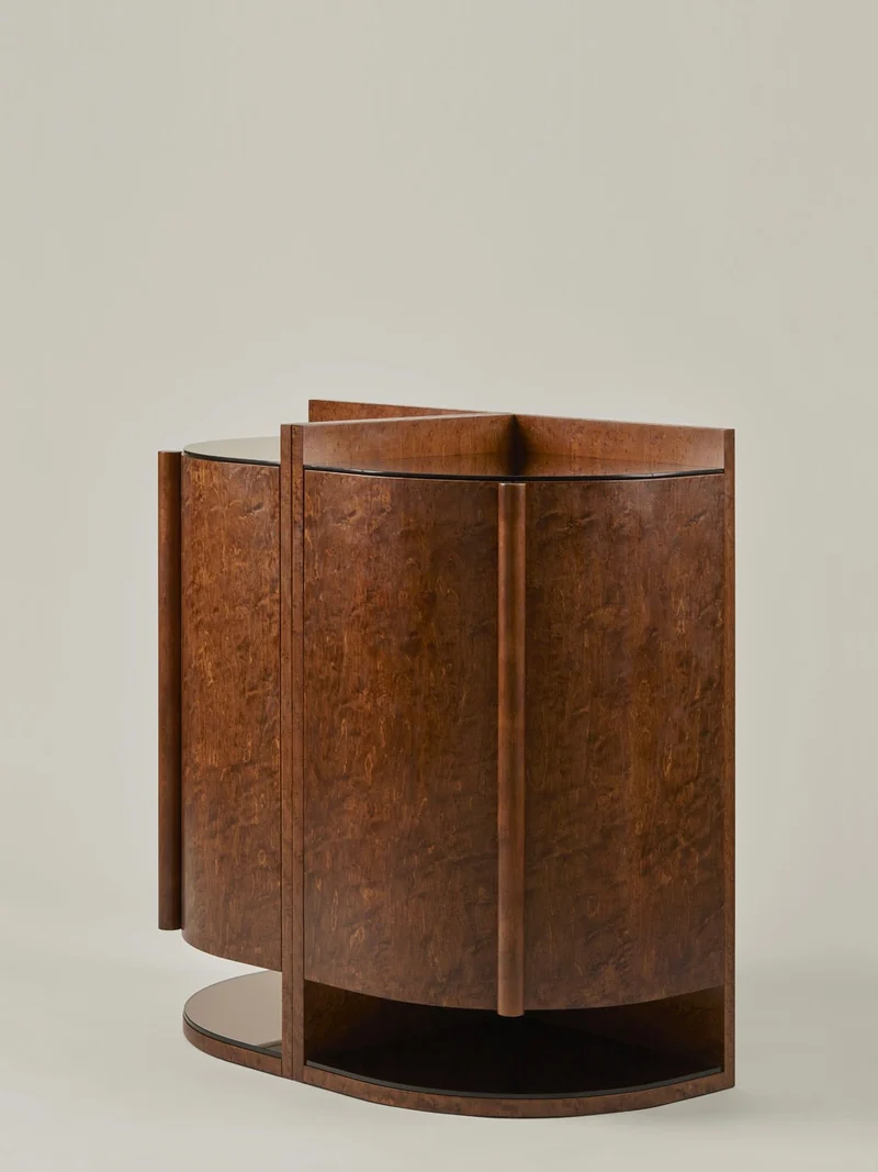Yves Side Table / Cabinet (modular), in maple