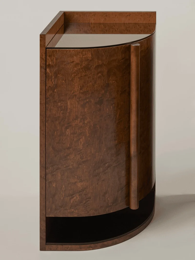 Yves Side Table / Cabinet (modular), in maple