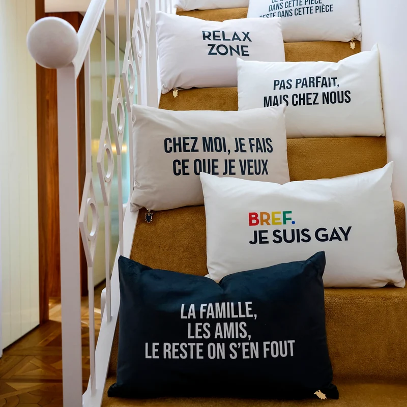 Coussin Velours Pas Parfait