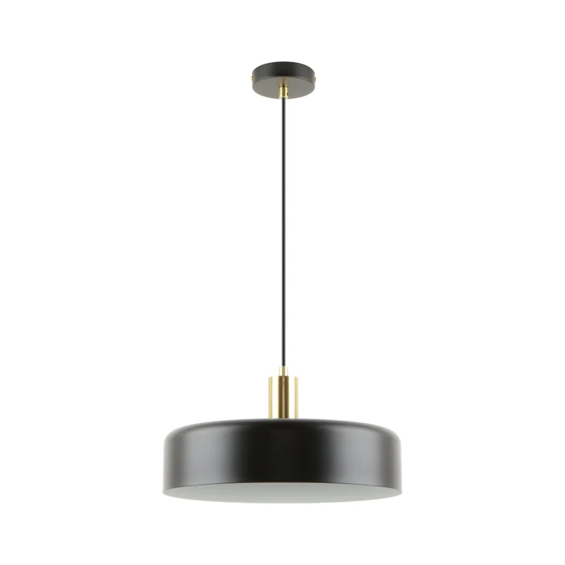 Suspension Nox en métal noir D35 cm