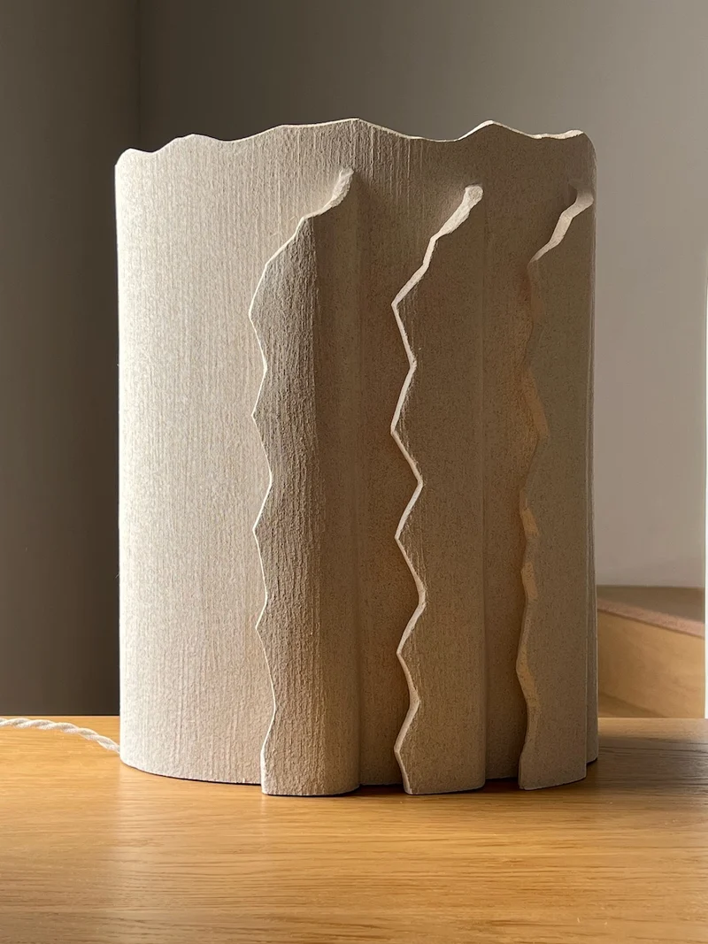 Mountain Climb Table Lamps in Ceramic
