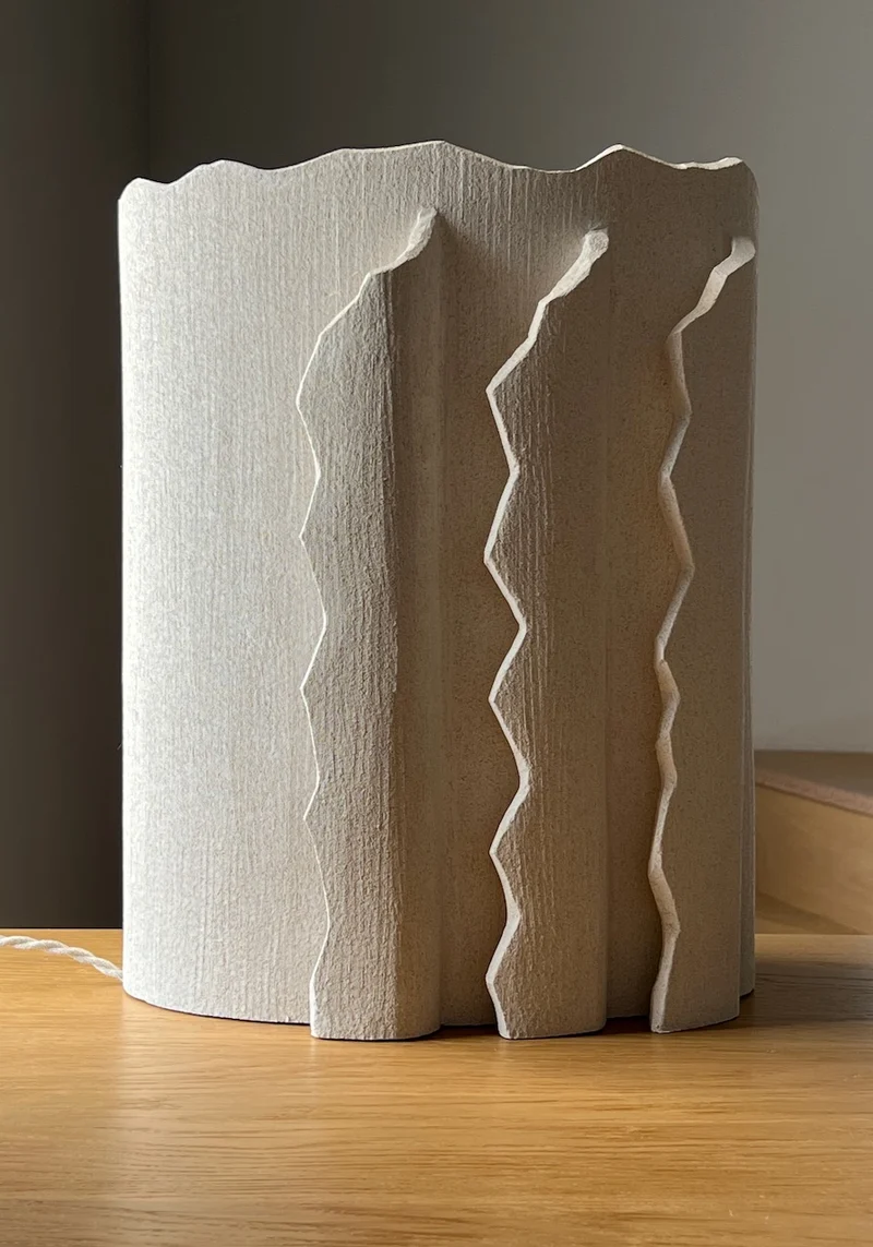 Mountain Climb Table Lamps in Ceramic
