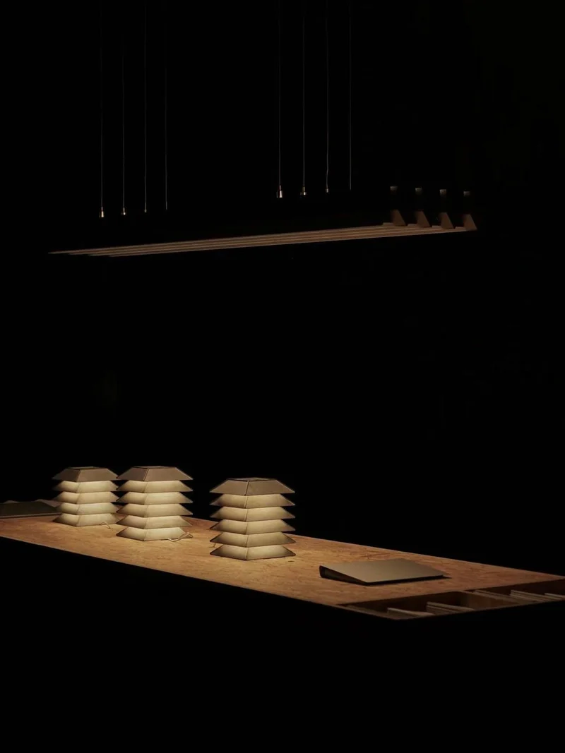 Pagoda Aluminium Table Lamp