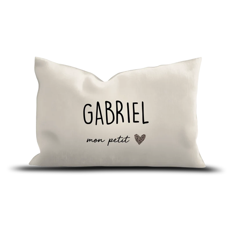 Coussin Velours Personnalisé Mon Petit Coeur