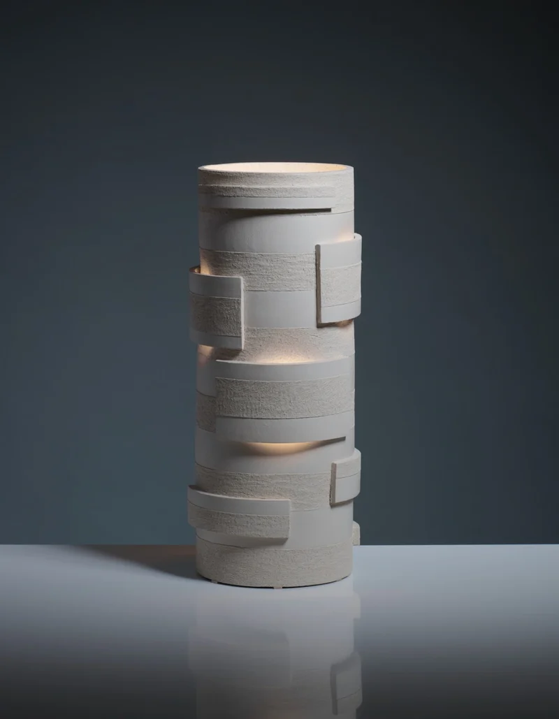 "Bricks" Table Lamps in Ceramic