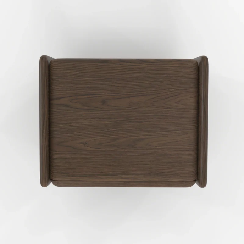 Table de chevet Eléa en placage noyer