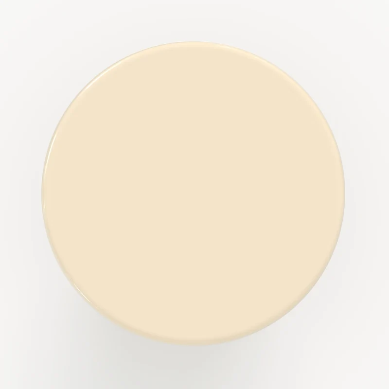 Table d'appoint Apoline laquée blanche en MDF, D50 cm