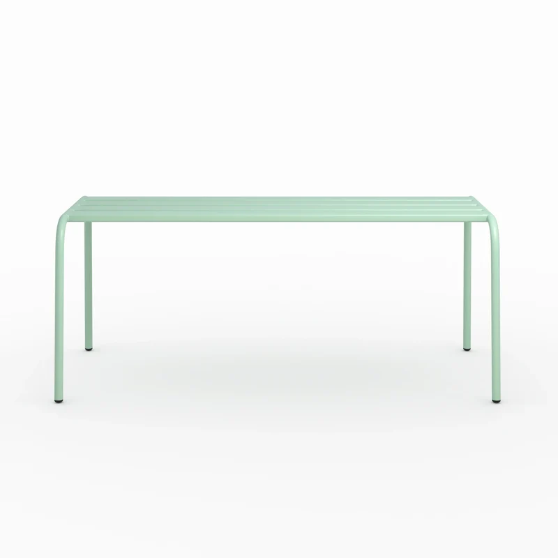 Banc de jardin Yumi en métal vert clair 2 personnes