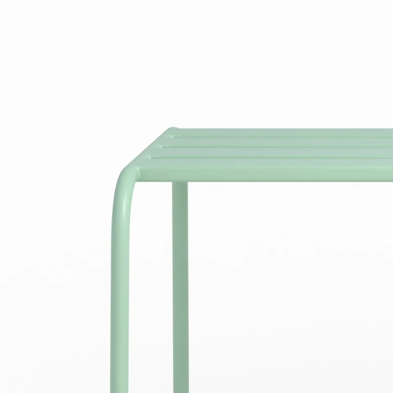 Banc de jardin Yumi en métal vert clair 2 personnes