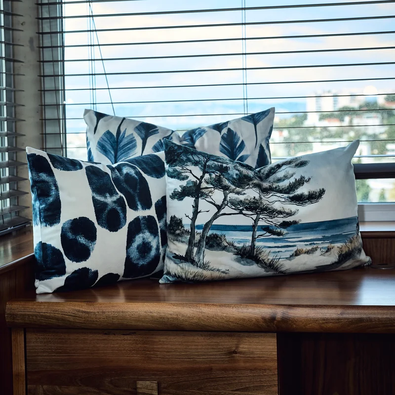 Coussin velours Thirassia