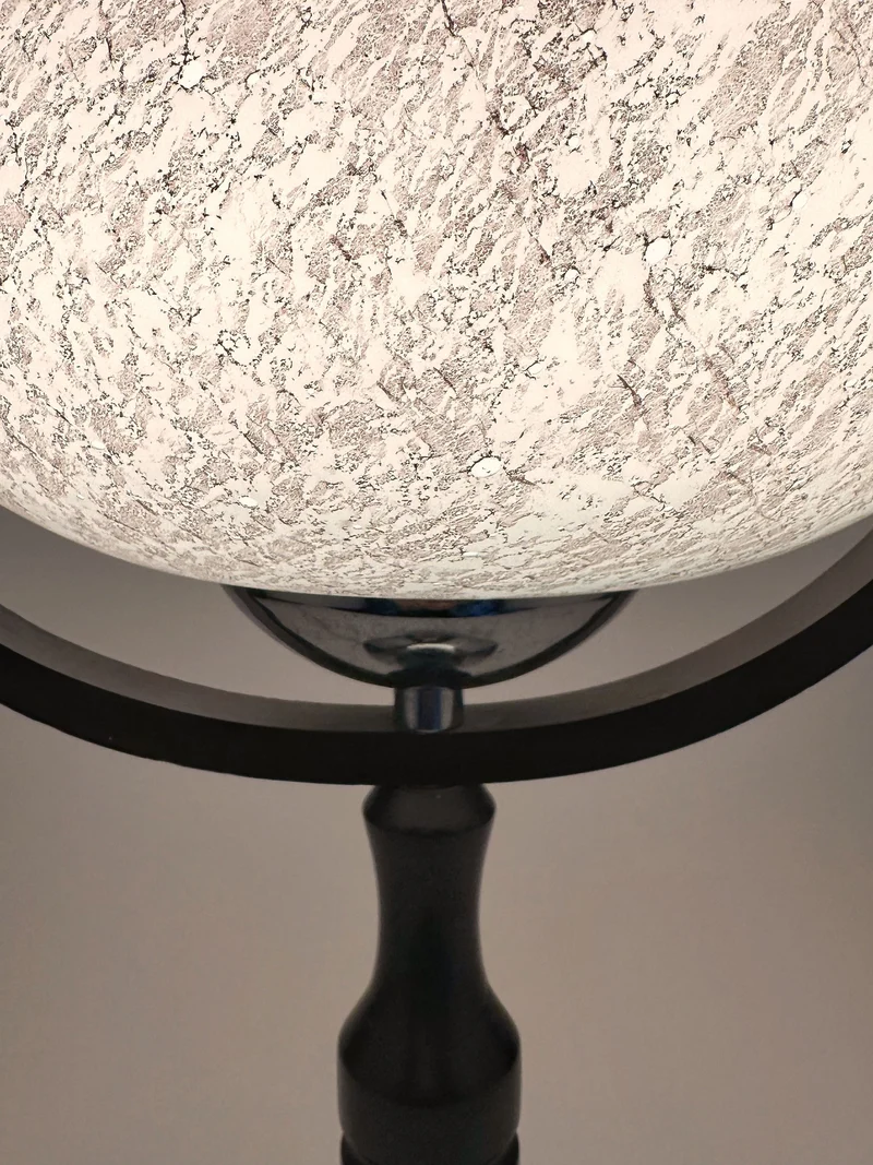 Vintage East German Space Age Chrome Table Lamp - 1970s