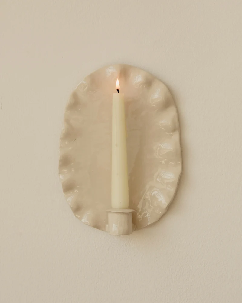 The Ortigia Candle Holders in Glazed Ceramic