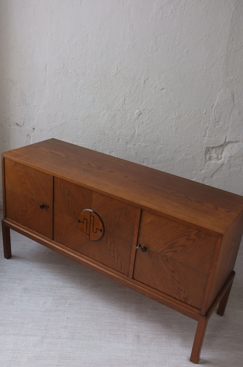 Swedish Modern Oak Sideboard, 1930s