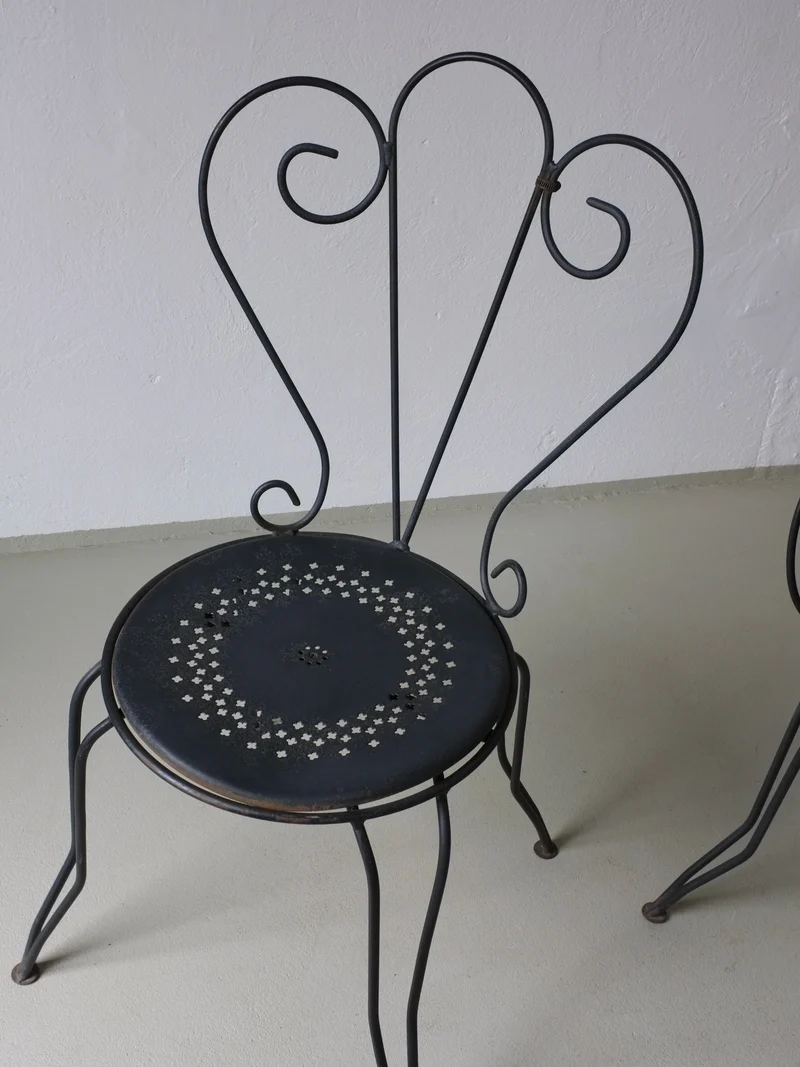 Wrought Iron Garden Dining Set, 1950s France