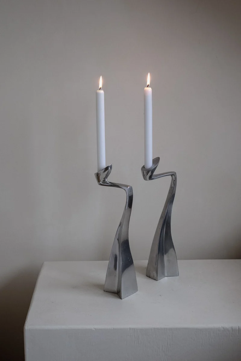 Pair of Candleholders by Matthew Hilton 80's