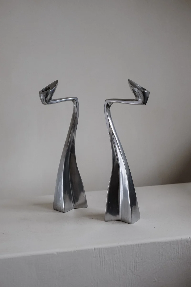 Pair of Candleholders by Matthew Hilton 80's
