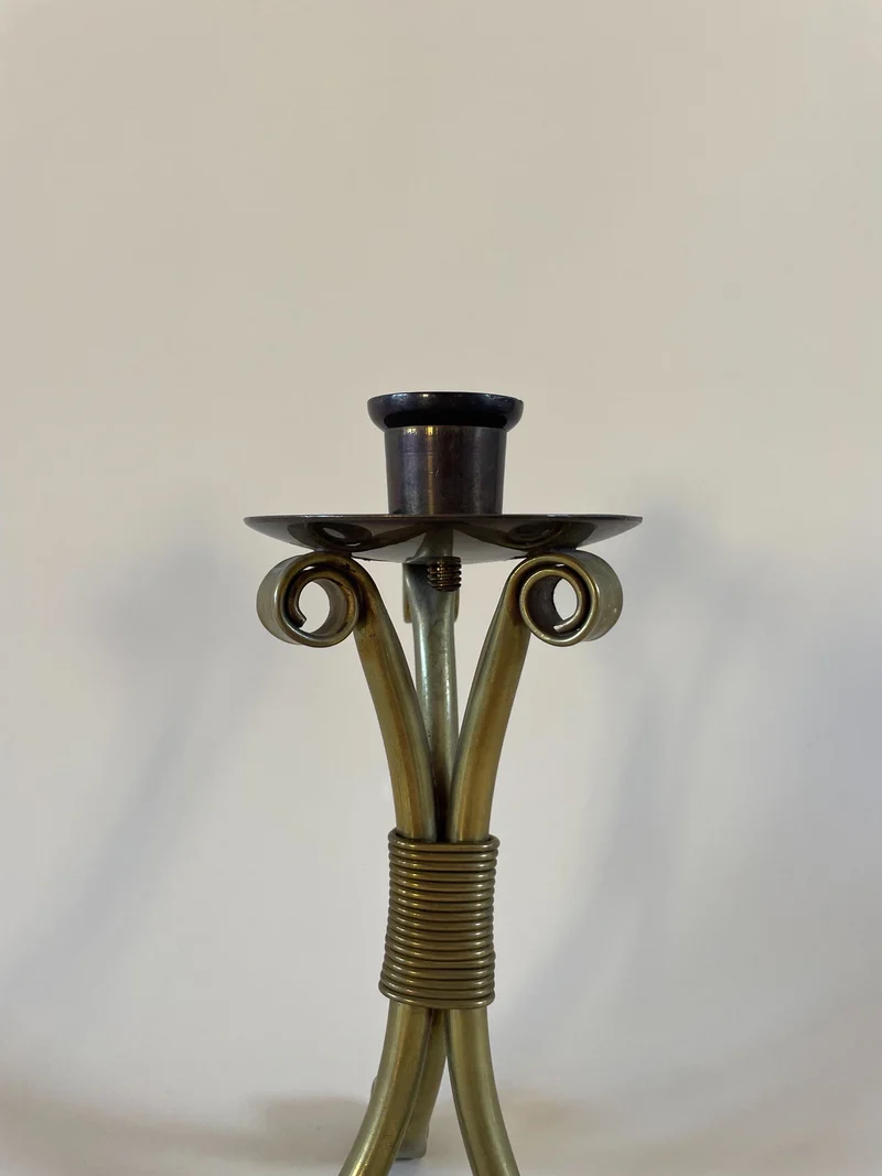 Pair of Mid-Century Danish Candleholders