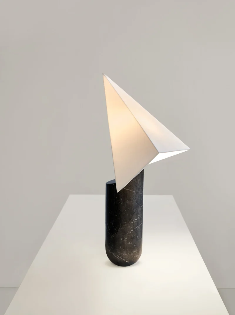 "Acme" Black Marble table light