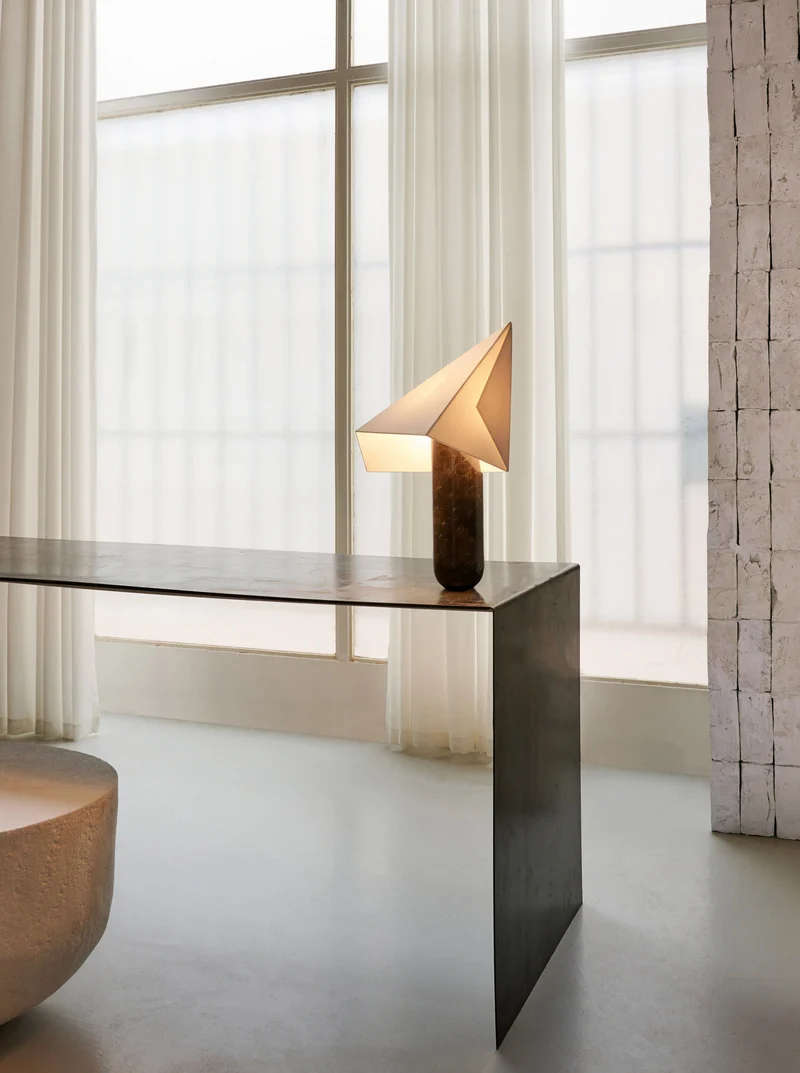 "Acme" Black Marble table light