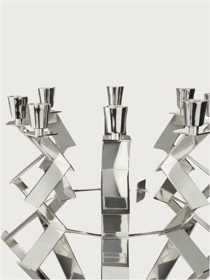 Silver plated 8-arm Candelabra