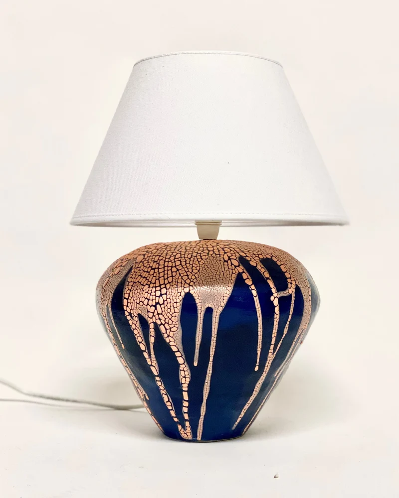 Ceramic Table Lamp Blue