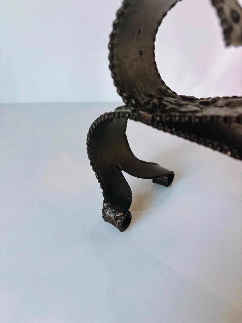 Curved Metal Candleholder, Poland