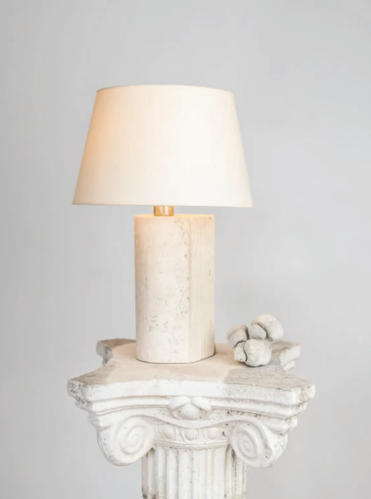 Capri Travertine table lamp 2