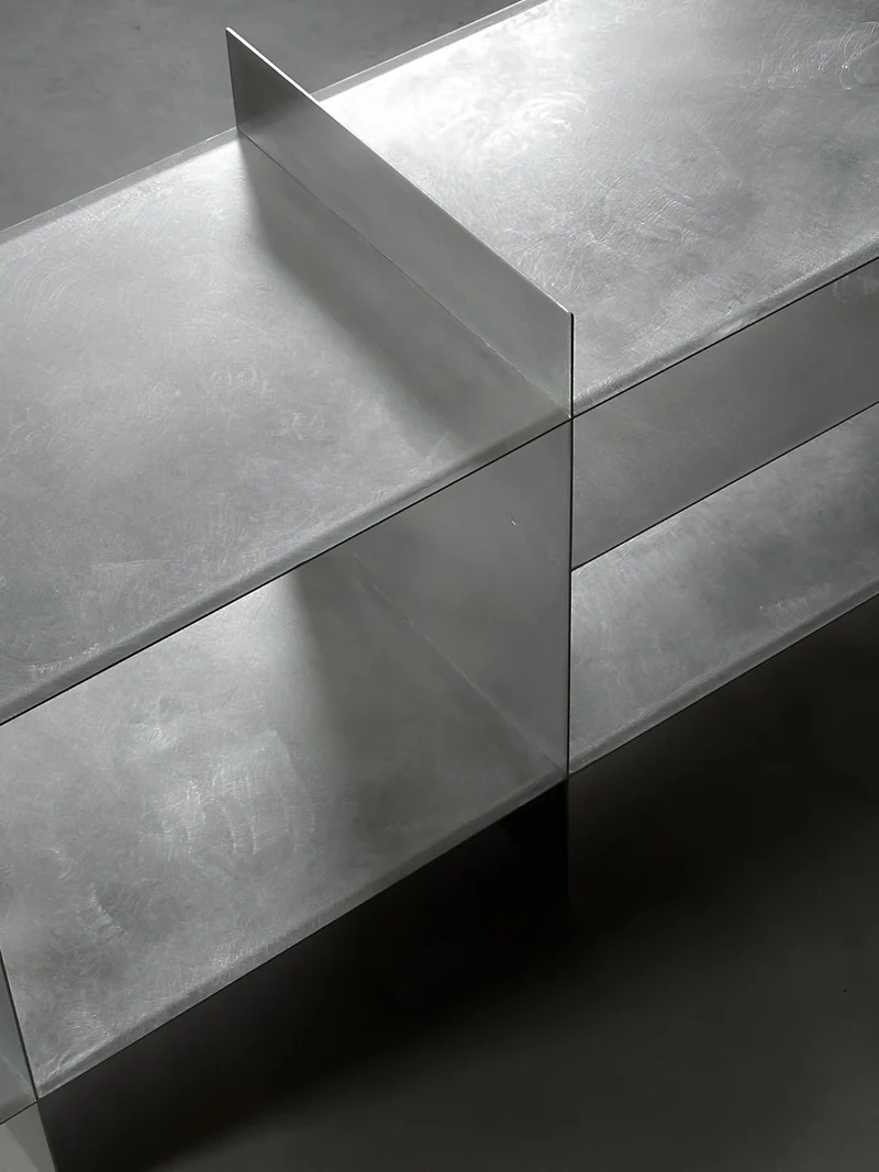 Steel Grid Shelving Unit