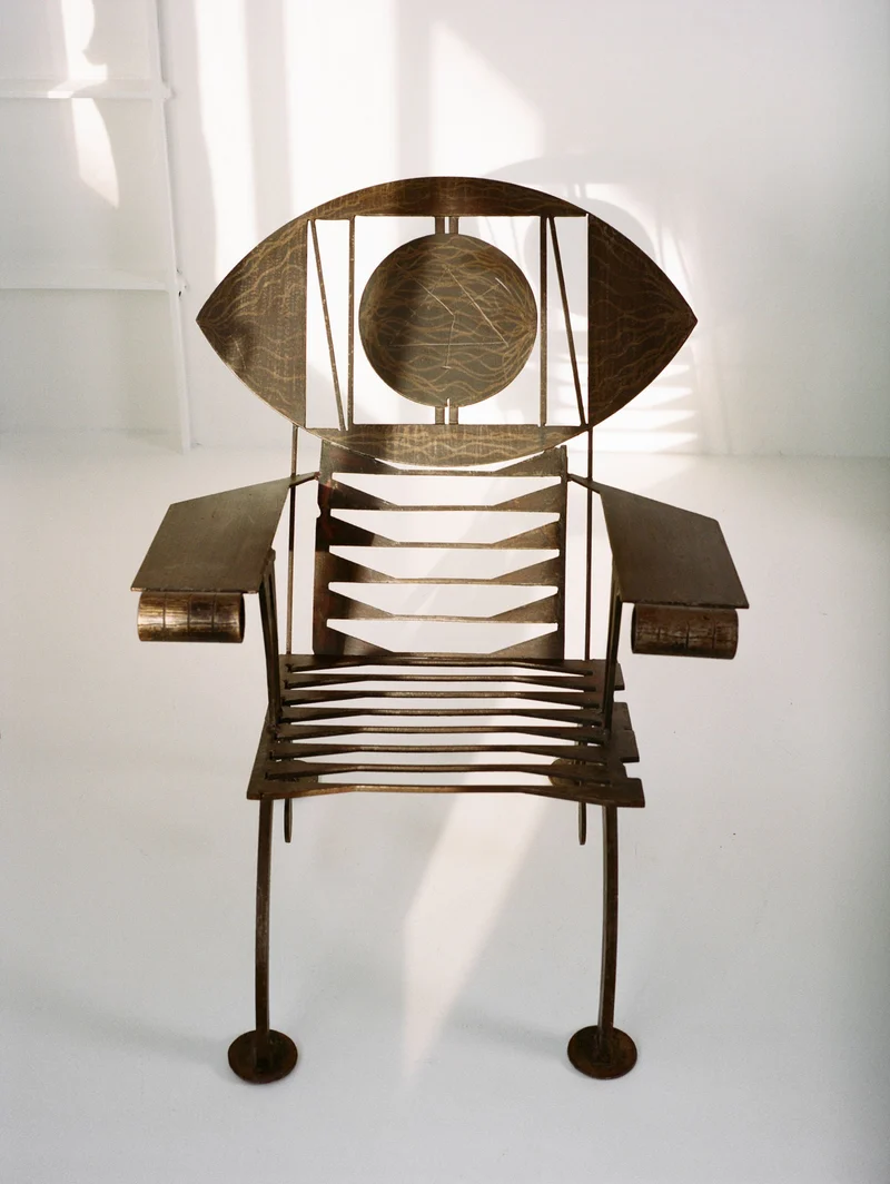 Functional Sculpture / Vintage Artist Arm Chair from Nigeria C. 1960-70