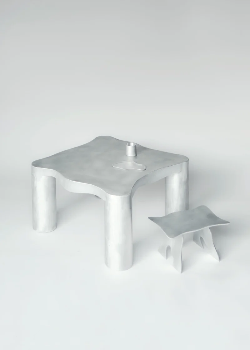 Contemporary Aluminium Coffee Table