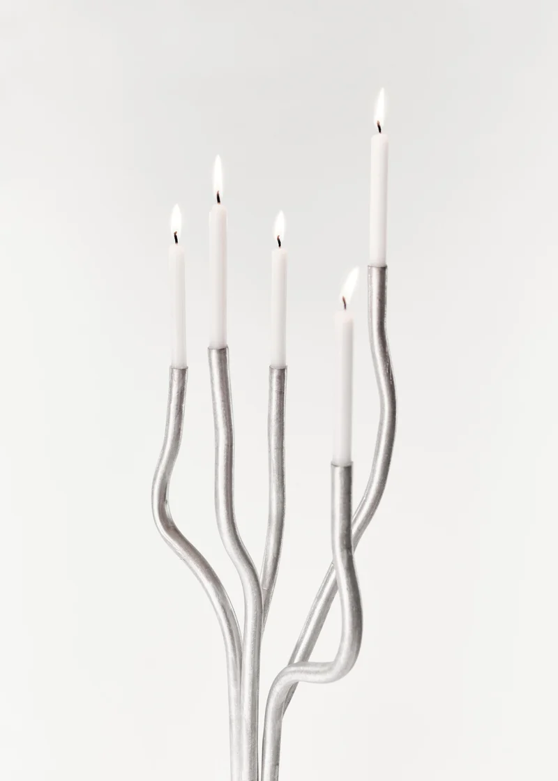 Tall Aluminum Candelabra