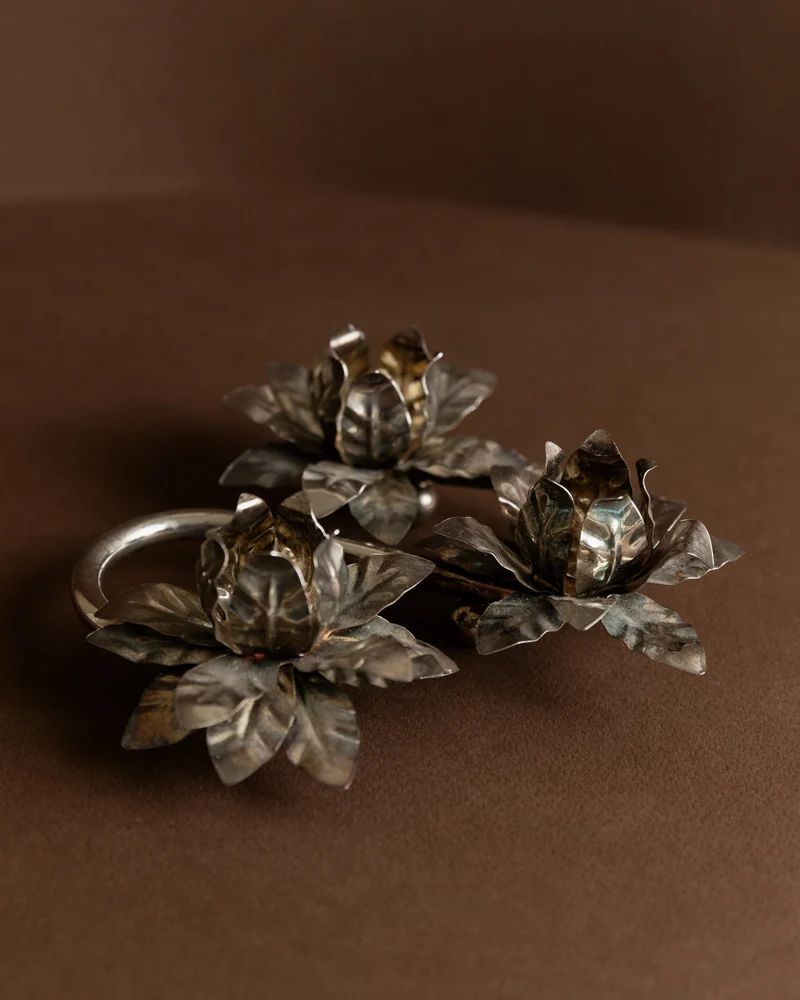 Silver Plated Vintage Candleholders