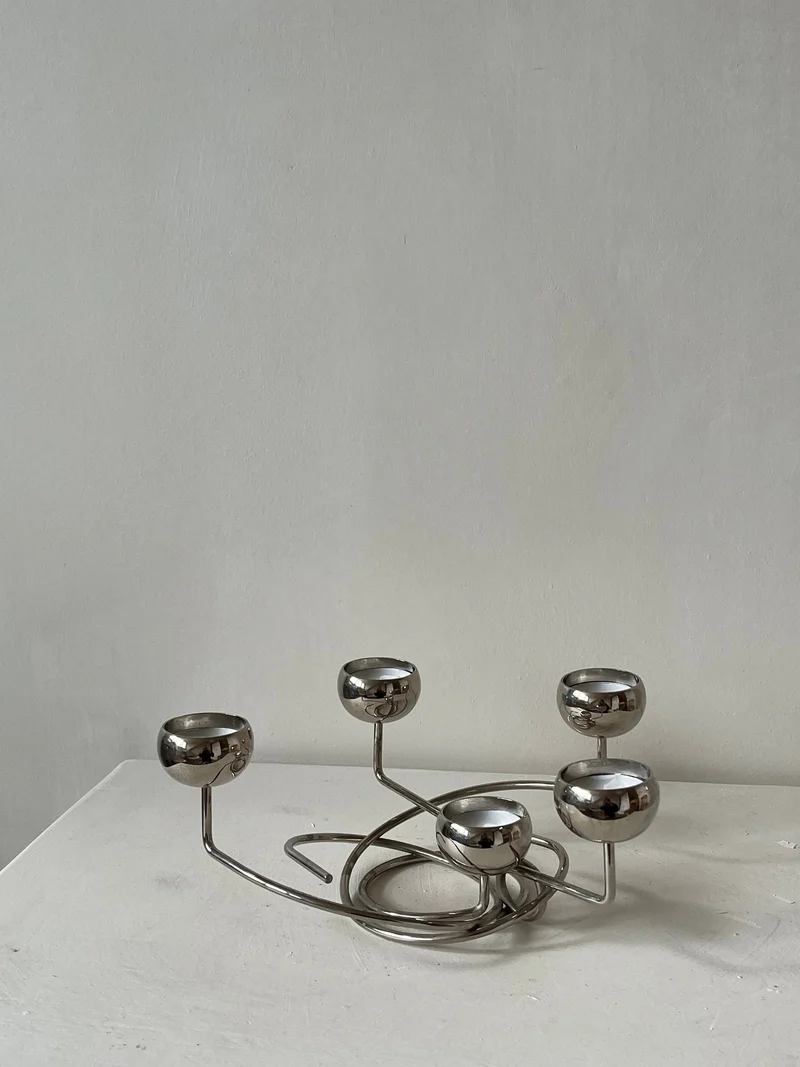 Chrome Candleholder