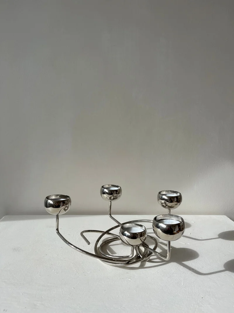 Chrome Candleholder