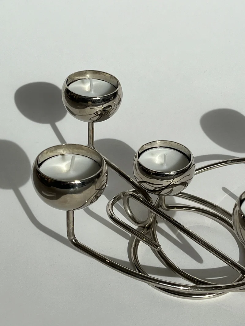 Chrome Candleholder