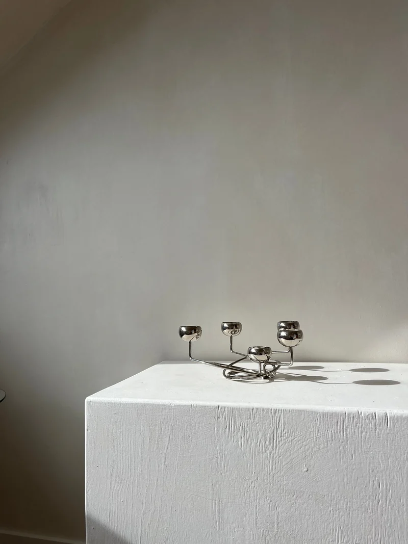 Chrome Candleholder