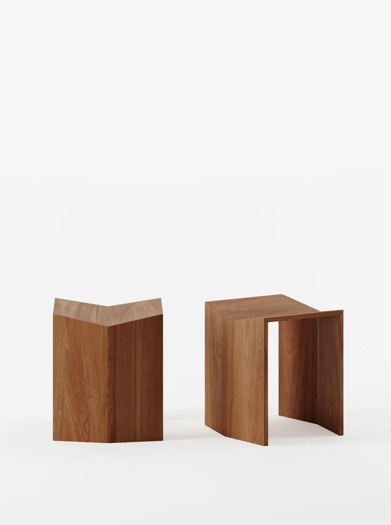 Athens Stool in Iroko