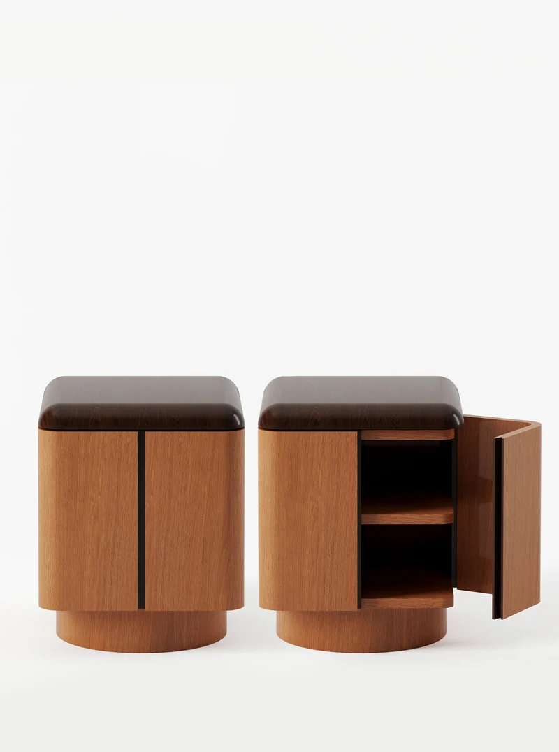 Pair of Various Positions Nightstands