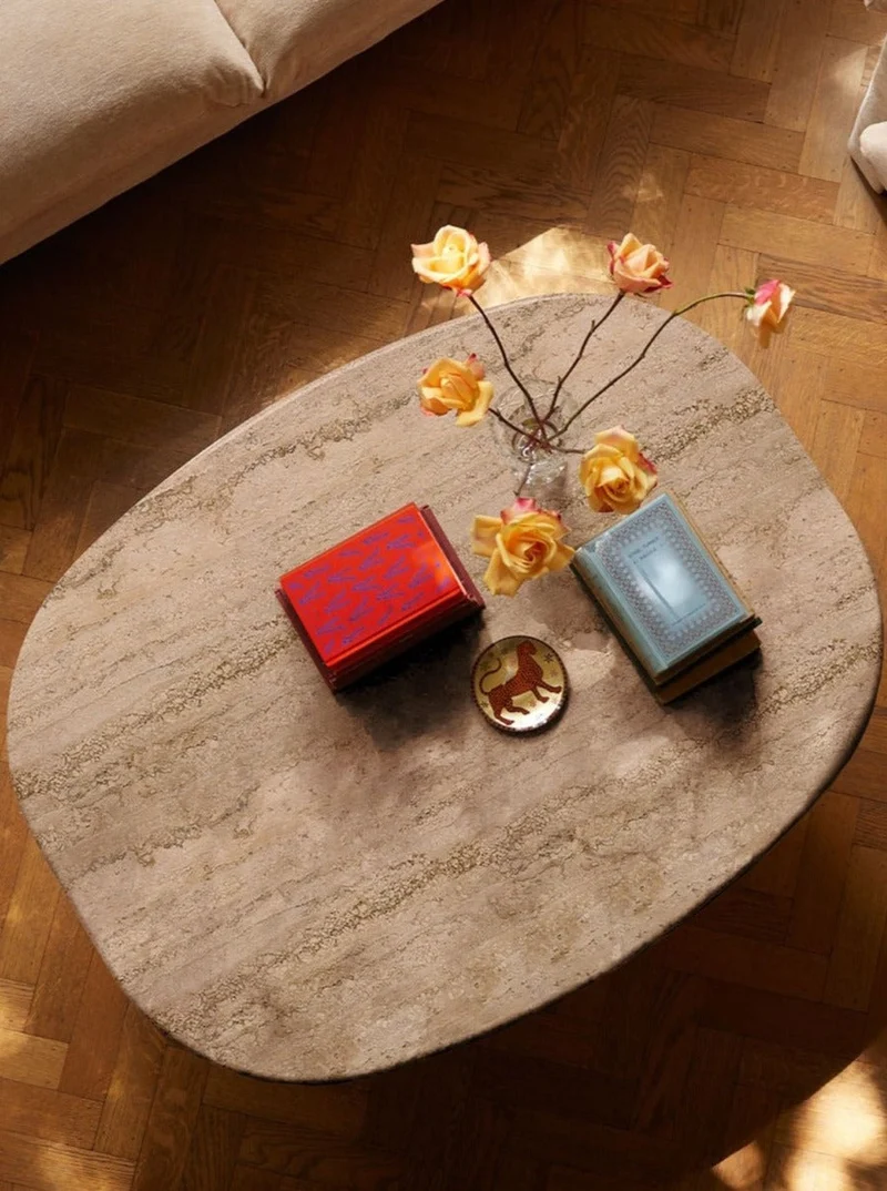 Circa Coffee Table in Travertine