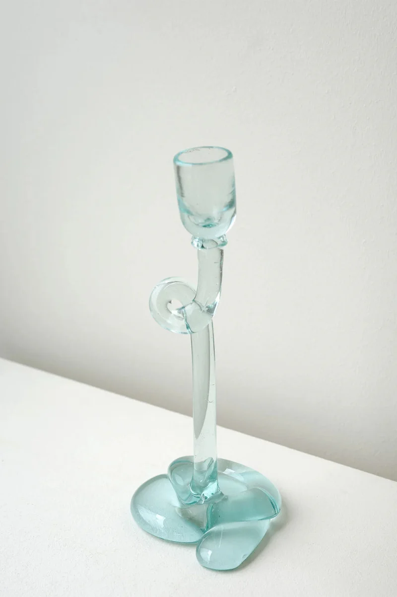 Thaw - Recycled Glass Candleholder in Clear