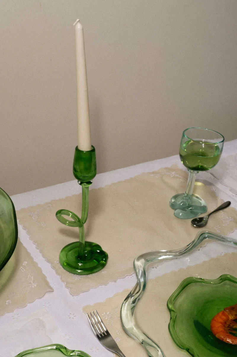 Thaw - Recycled Glass Candleholder in Clear
