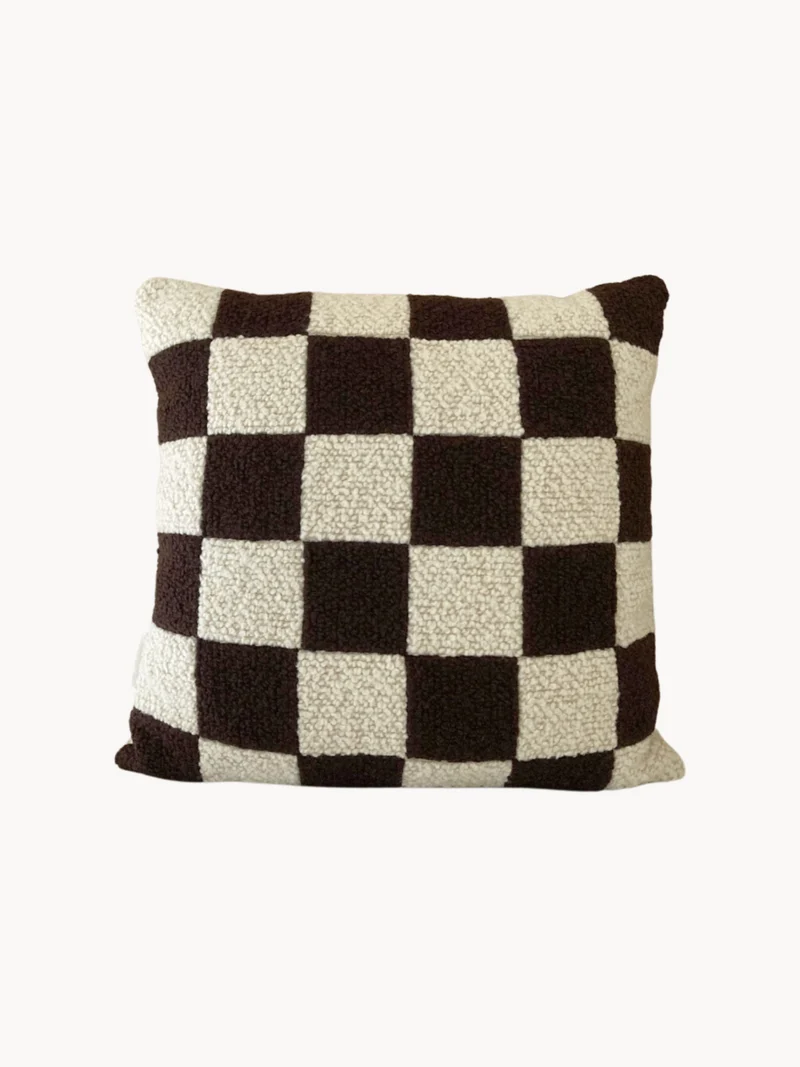 Le Carré - Wool Bouclé - Chocolate/Eggshell