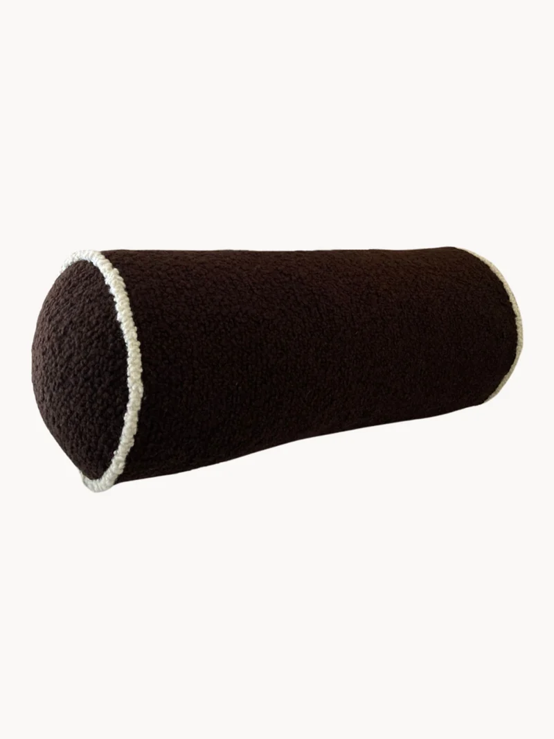 Le Cylindre - Passepoil - Wool Bouclé - Chocolate/Egg White
