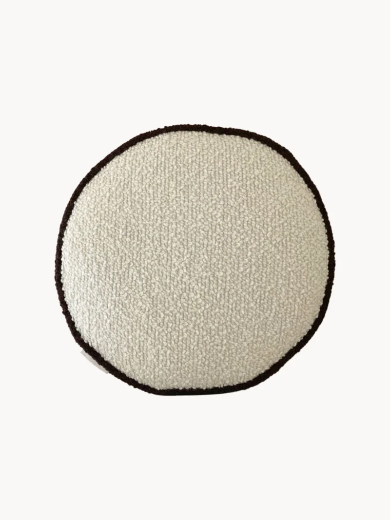 Le Rond - Passepoil - Wool Bouclé - Egg White/Chocolate