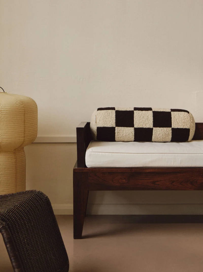 Le Cylindre - Wool Bouclé - Chocolate/Eggshell