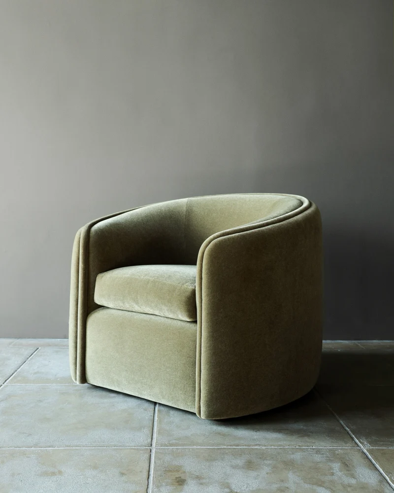 'DE GAULLE' Mohair Armchair