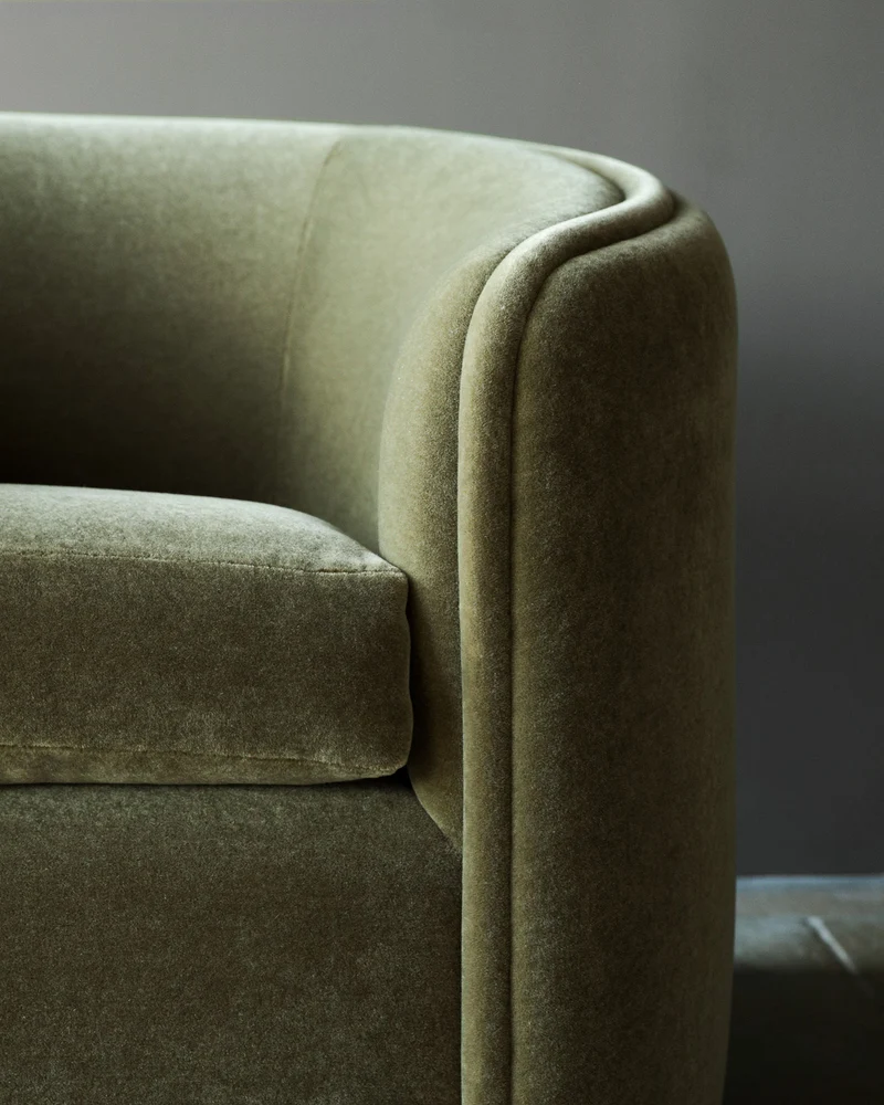 'DE GAULLE' Mohair Armchair